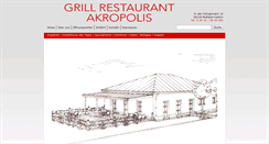 Desktop Screenshot of grillrestaurant-akropolis.de